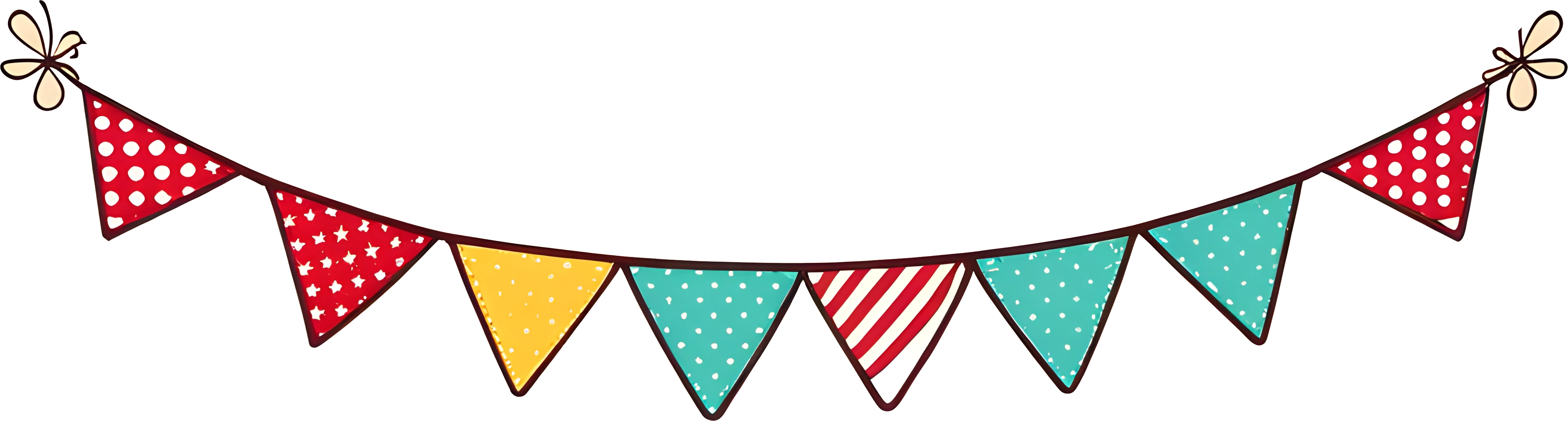 colorful party toran design png download.webp